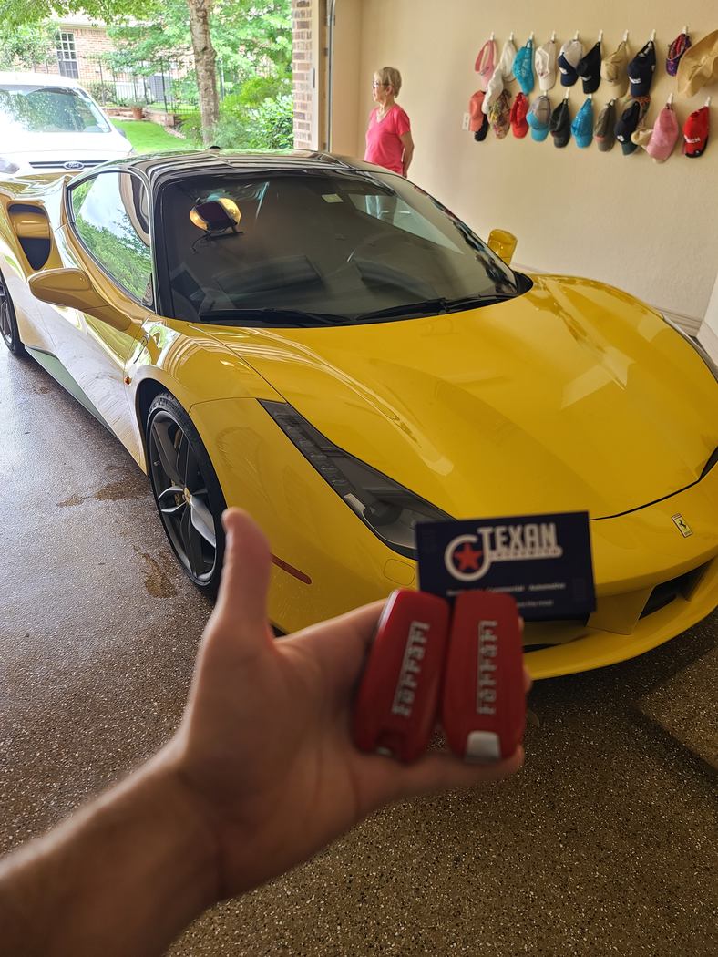Ferrari 458 Spider key replacement Houston - Texan Locksmith