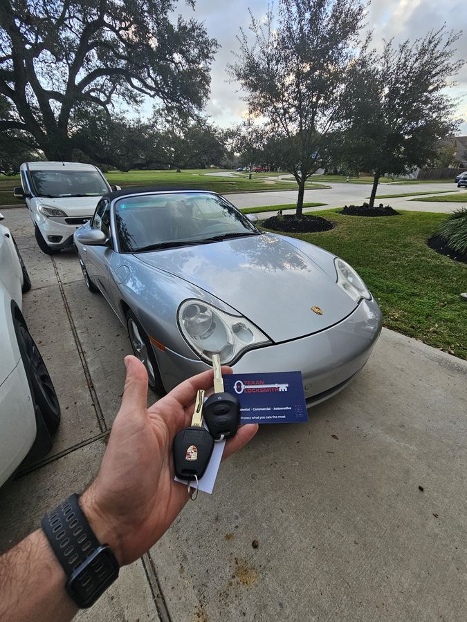 Porsche Boxster key replacement Houston TX - Texan Locksmith