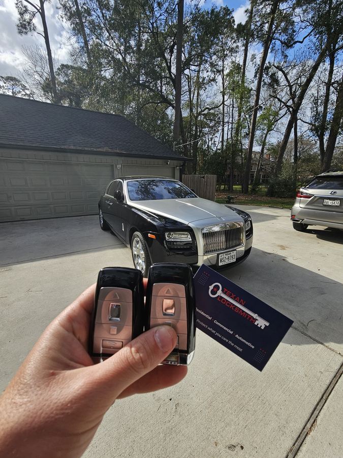 Rolls-Royce Ghost key replacement Houston TX - Texan Locksmith