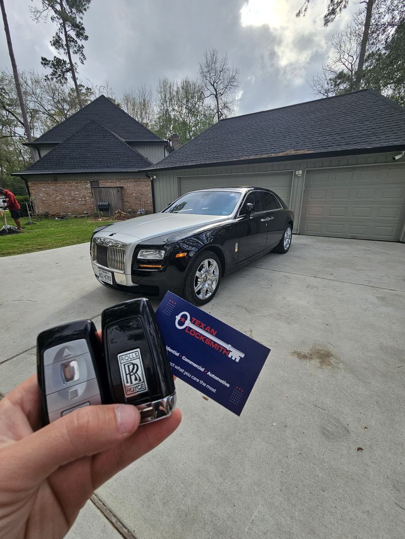 Rolls-Royce Ghost key fob replacement Houston TX - Texan Locksmith